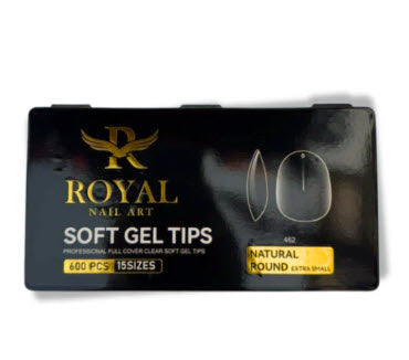 Royal Natural Round Extra Small Soft Gel Tip