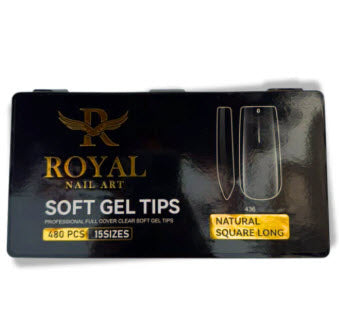Royal Natural Square Long Soft Gel Tip