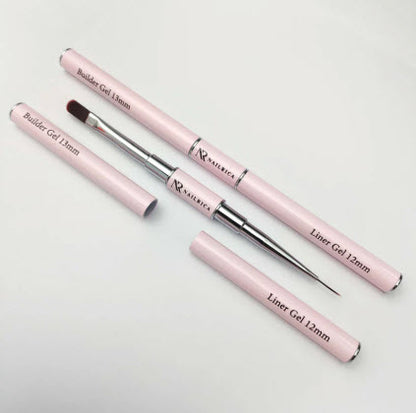 Builder Gel Brush 13mm & liner gel 12mm