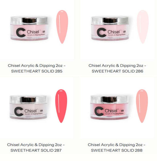 Chisel Acrylic & Dipping 2oz -SWEETHEART SOLID 285 to 288