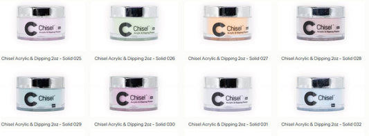 Chisel Acrylic & Dipping 2oz - Solid 025 to 032