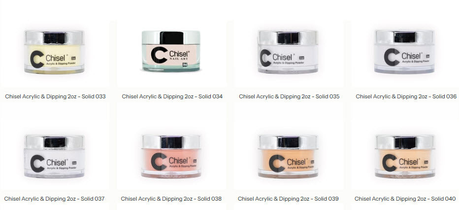 Chisel Acrylic & Dipping 2oz - Solid 032  to 040