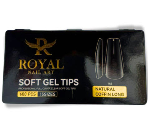 Royal Natural Coffin Long Soft Gel Tip