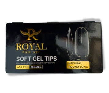 Royal Natural Round Long Soft Gel Tip